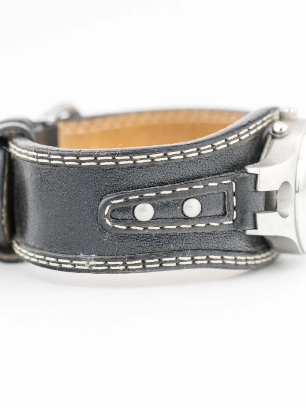 Fossil Leather Double Wrap Minimalist Quartz Analog Women's Watch New Battery